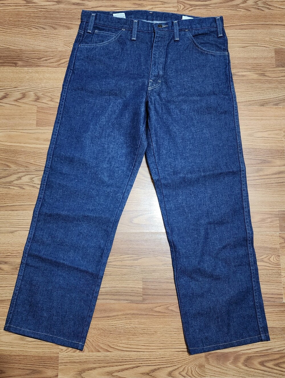 Dickies Jeans Mens Size 36 Bue FR Flame Fire Resistant Dark Wash Denim Workwear